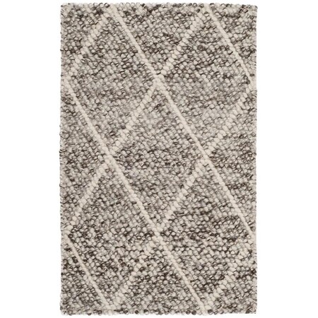 Safavieh 6 x 9 ft. Natural Hand Woven Rug, Medium Rectangle - Ivory & Stone NAT712A-6